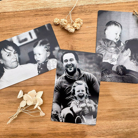 3x Fotogravur auf Aluminiumkarte | Lunavur