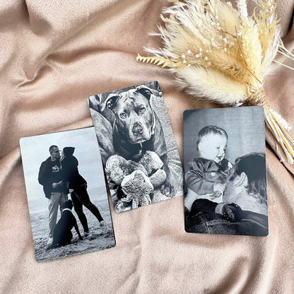 3x Fotogravur auf Aluminiumkarte | Lunavur