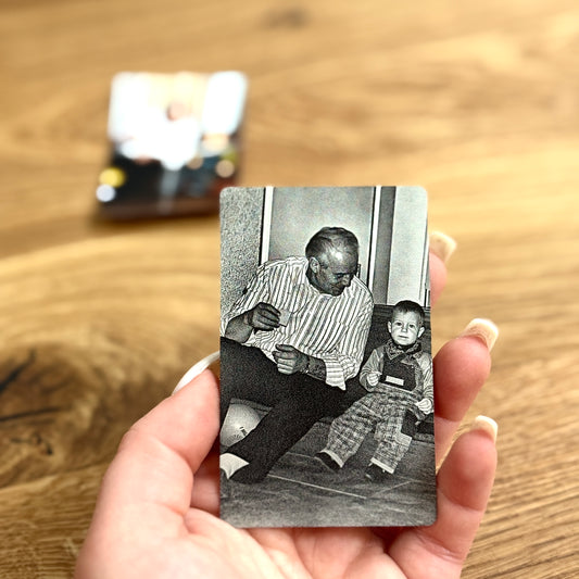 Fotogravur auf Aluminiumkarte | 1 Karte | Lunavur