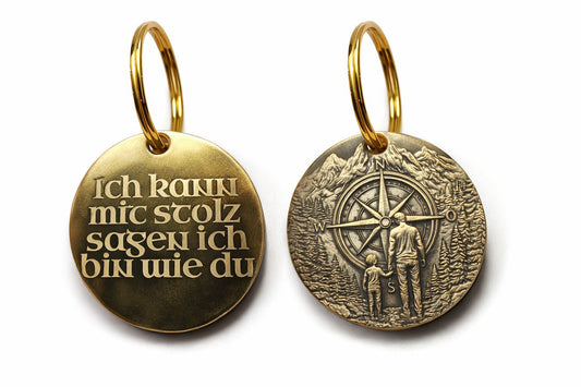 ORIGO – Vatertags Kompass-Schlüsselanhänger